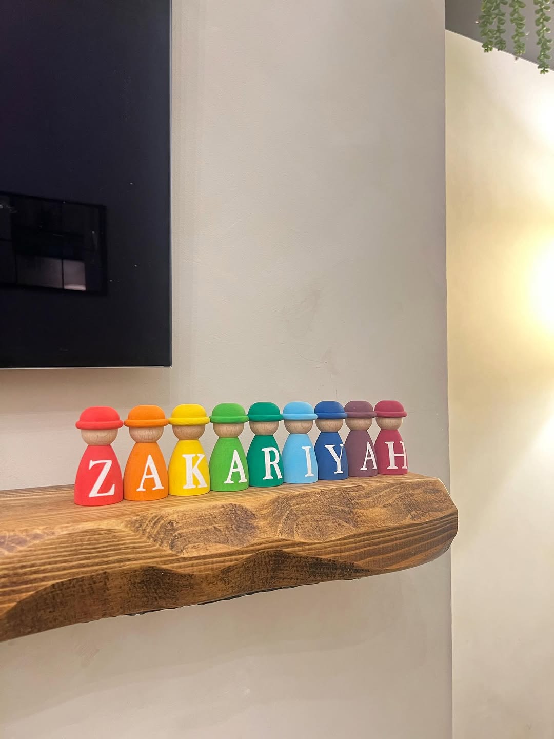 Stunning rainbow peg dolls to go with your open ended rainbow toys