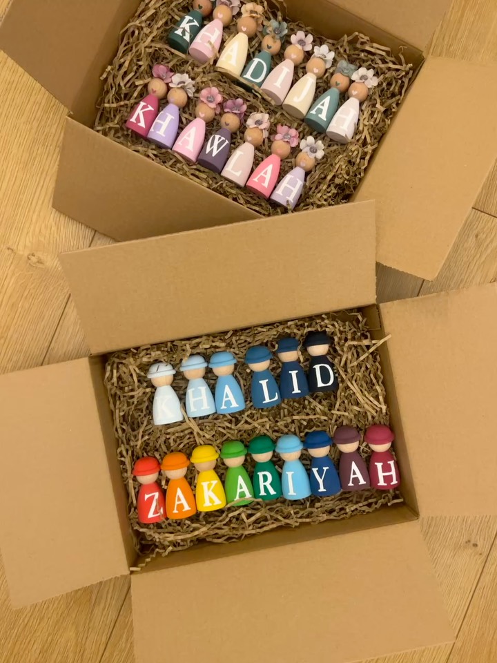 Peg doll sets for siblings ✨🤍